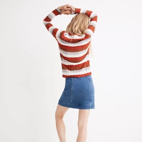 Madewell Clarkwell Pullover Sweater in Striped size XXS - Picture 5 of 14